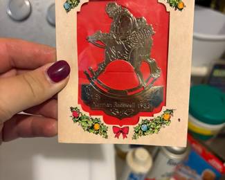 Numerous McDonalds vintage items such as these ornaments (partnership with Coca Cola) which were passed out in restaurants in 1983.