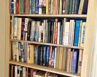 Tons and tons of books! DVDs and CDs included.