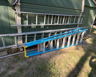 Numerous ladders and extension ones. 