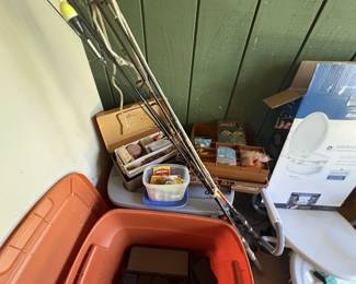Fishing rods and supplies