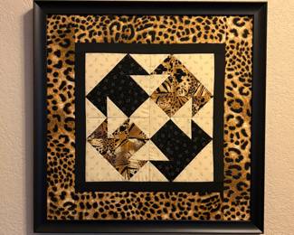 Animal Print Quilted Wall Art