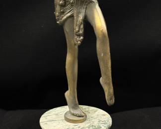 Unsigned Bronze Figure of a Female Hoop Dancer