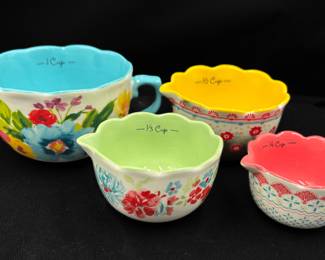 Pioneer Woman Breezy Blossom 4-Piece Measuring Cup Set
