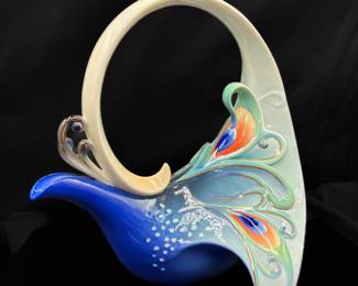 Franz Kathy Ireland Peacock Splendor Porcelain Tea Pot