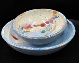 Pottery Bowel Set - Marked Reyes