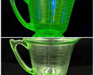Uranium Glass Measuring Cup