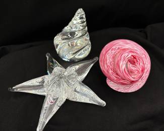 Art Glass Shells by Stubing and Wedgewood