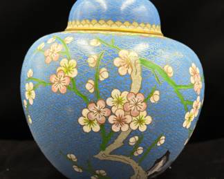 Chinese Cloisonné Ginger Jar