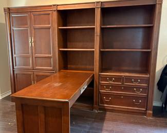 Available For Presale: Homework’s by Sligh Modular Office Furniture - Includes Desk and Three Shelf/ File Drawer Units