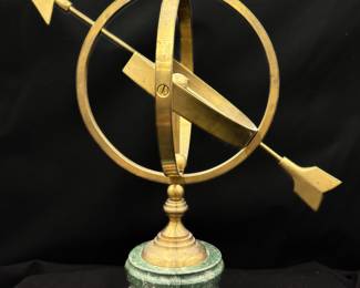 Vintage Brass Armillary Sphere