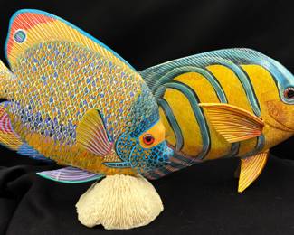 Decorative Carved Wood Fish