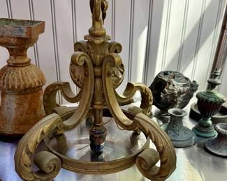 Brass ceiling light fixture