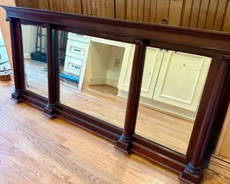 Mantle mirror in Mahogany Ionic columns