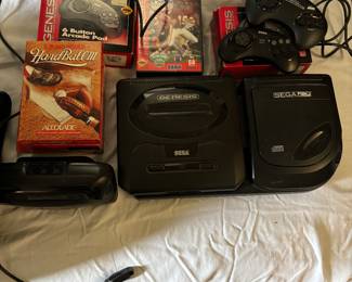 Sega Genesis Console with Controllers & Games