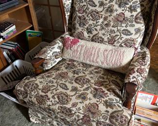 Floral paisley armchair
