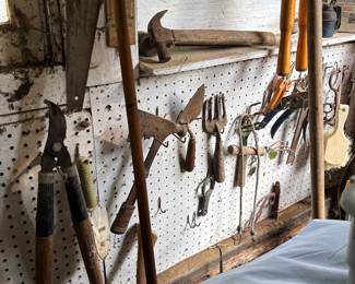 Antique garden tools