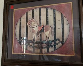Primitive Rocking Horse Artwork