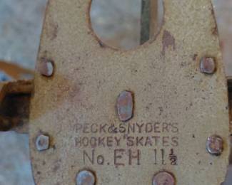PECK & SNYDER'S Antique Hockey Skates No. EH size 11-1/2