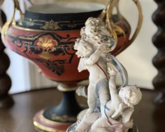 Capodimonti porcelain vase