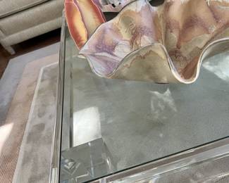 Acrylic and glass table