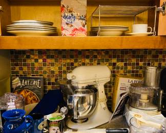 make it, bake it, take it. this season you can do it all like a pro. .Kitchen Aid standing mixer with three attachments. Cuisinart food processor, mini Cuisinart fp, pans, spring forms, molds, Bundt, pie pans. own the best.