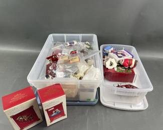 Lot 195 – Hallmark Ornaments & Dollhouse Miniatures