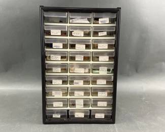 Lot 163 – Organizer Filled with Miniature Craft Supplies