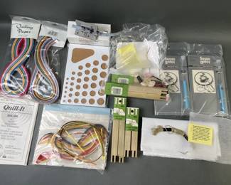 Lot 147 – Quilling & Petti-Punch Embroidery Kits & Supplies