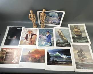 Lot 86 – 1980s DIA Popular Art Prints & Artists Figures