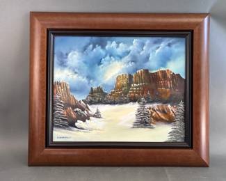 Lot 100 – Signed Lingerfelt Landscape Framed Painting