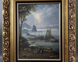 Lot 51 – Signed & Framed Vintage Oil Painting