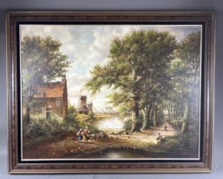 Lot 71 – Framed & Signed Oil Painting