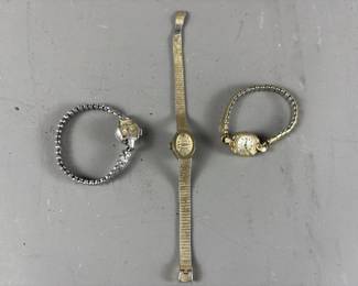 Lot 12a – 10k Gold Filled Bezel Watch + More
