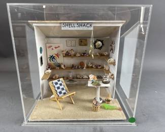 Lot 107 – She'll Shack Diorama Dollhouse Handmade Piece