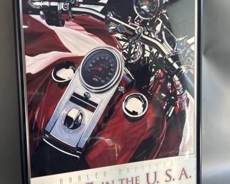 Lot 101 – Framed Scott Jacob's Harley Davidson Print