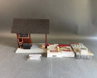 Lot 154 – Handmade Train Station Diorama with Mini Lights