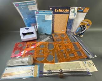 Lot 132 – Strong 510 Sticker Laminator, Stencils & Rulers