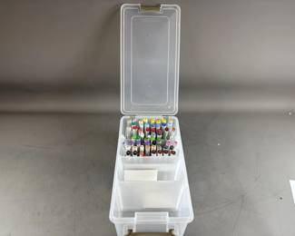 Lot 116 – Copic Markers, Art Bin & More