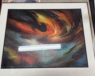 Lot 74 – Leonardo Nierman Signed Abstract Art