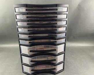 Lot 193 – Huge Lot of Rubber Stampers in Organizer