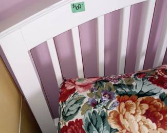White headboard twin bed included priced separate