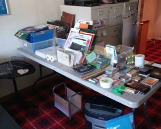 Office supplies, file cabinets
