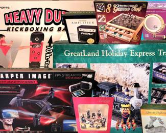 several lots of new in box items 