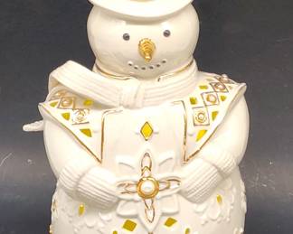 Lenox lighted snowman