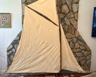 Decorative sailboat. 82”L x 90”H