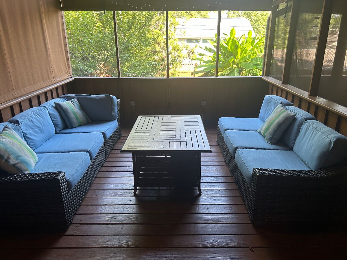 All weather wicker sectional sofa
