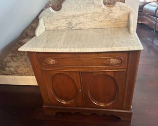 Victorian marble top washstand 