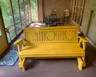 Vintage Solid Wood Glider