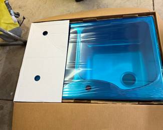 New stainless sink