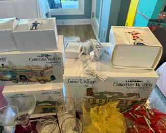 Dept 56 Snow Village Christmas Vacation set